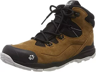 Buty dla chłopców - Jack Wolfskin Unisex dziecięce buty trekkingowe MTN Attack 3 Lt Texapore Mid K, Braun Desert Brown Black 5228, 31 EU - grafika 1