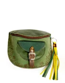 Nerki - Skórzana nerka LEŚNE LICHO jesienne liście - miniaturka - grafika 1