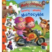 Książki edukacyjne - Olesiejuk Sp. z o.o. Mały chłopiec. Koloruj i układaj Motocykle - Praca zbiorowa - miniaturka - grafika 1