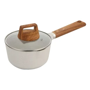 RONDELEK MARMURKOWY 16cm Z POKRYWĄ BERGNER BG-30635 NATURALLY - Rondle - miniaturka - grafika 1