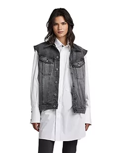 G-STAR RAW Damska kurtka oversize, szary (Faded Blade D291-c778), L - Kurtki damskie - miniaturka - grafika 1