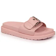 Klapki i japonki damskie - Klapki na platformie Big Star JJ274A308 różowe - miniaturka - grafika 1