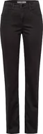 Spodnie damskie - BRAX Damskie spodnie Carola wysokiej jakości bawełniane satynowe, ciemnoszary, 34W / 30L - miniaturka - grafika 1