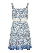 Sukienki - VERO MODA Sukienka damska Vmmilan Sl Short Dress WVN, Dazzling Blue/Aop: mira, L - miniaturka - grafika 1