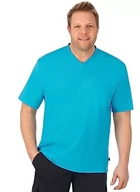 Koszulki męskie - Trigema T-shirt męski, Niebieski (Azur 051), M - miniaturka - grafika 1