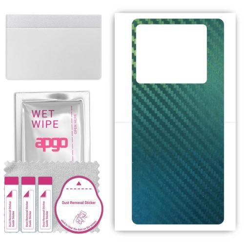 folia naklejka skórka strukturalna na TYŁ do Infinix Zero 30 - Carbon Kameleon CAKA1 - apgo SKINS