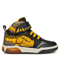 Buty dla chłopców - Sneakersy Geox J Inek Boy J469CA 011BC C0054 S Czarny - miniaturka - grafika 1