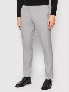 Garnitury - Selected Homme Spodnie garniturowe Mylologan 16056890 Szary Slim Fit - grafika 1