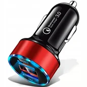 Ładowarki samochodowe - SZYBKA 3.1A SAMOCHODOWA ŁADOWARKA LED QC 3.0 - miniaturka - grafika 1