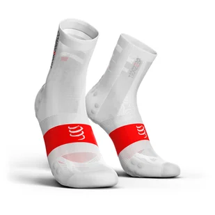 COMPRESSPORT skarpetki rowerowe ProRacing Socks V3.0 ULTRALIGHT BIKE białe - Skarpetki sportowe męskie - miniaturka - grafika 1