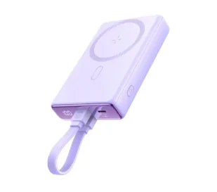 Joyroom JR-PBM01 10000mAh 20W Magnetyczny z podstawką Fioletowy - Powerbanki - miniaturka - grafika 1