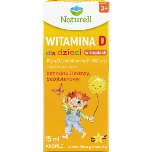 Naturell Witamina D dla dzieci w kroplach, 15 ml - Witaminy i minerały - miniaturka - grafika 1