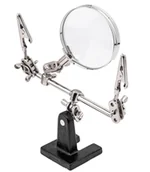 Pozostałe akcesoria sieciowe - Uchwyt do prac precyzyjnych typu trzecia ręka z lupą GEKO - miniaturka - grafika 1