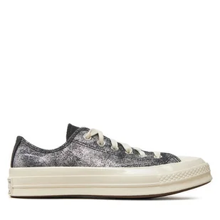 Trampki Converse Chuck 70 Suede Shimmer Ox A10379C Szary - Trampki damskie - miniaturka - grafika 1