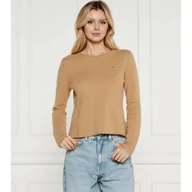 Swetry damskie - Tommy Hilfiger Wełniany sweter Regular Fit - miniaturka - grafika 1
