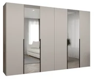 Szafy - Szafa uchylna otwierana ALICANTE 2 300 wys. 202 cm Kaszmir + u. Czarny - miniaturka - grafika 1