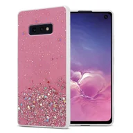 Etui i futerały do telefonów - Pokrowiec Do Samsung Galaxy S10e Etui w Różowy z Brokatem Glitter Obudowa Case Cover TPU Cadorabo - miniaturka - grafika 1