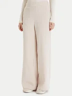 Spodnie sportowe damskie - Vero Moda Spodnie dresowe Daisy 10338102 Beżowy Wide Leg - miniaturka - grafika 1