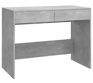 Biurka - Elior Szare biurko z szufladami beton P2-W62 - miniaturka - grafika 1