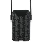 Etui i futerały do telefonów - Torebka na telefon LACOSTE Universal Sleeve Crossbody PVC Mono XL Czarny - miniaturka - grafika 1