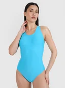 Stroje kąpielowe - Damski kostium kąpielowy jednoczęściowy 4F 4FWSS25USWSF082 - niebieski - miniaturka - grafika 1