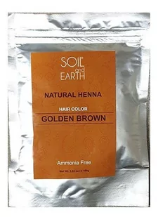 SOIL AND EARTH Naturalna Henna do włosów Indyjska ZŁOTY BLOND 100g Soil &Earth 8906054671062 - Farby do włosów i szampony koloryzujące - miniaturka - grafika 1