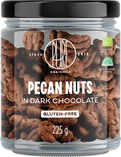 BrainMax Pure Pecans w ciemnej czekoladzie, BIO, 225 g - Czekolada BrainMax Pure Pecans w ciemnej czekoladzie, BIO, 225 g - Czekolada - miniaturka - grafika 1