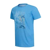 Koszulki męskie - Jack Wolfskin Męska koszulka Atlantic Ocean, wave blue, S - miniaturka - grafika 1