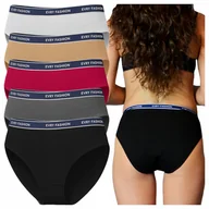 Majtki damskie - 5x Majtki Damskie Bawełniane FiGi Wysoki Stan Mix Gładkie - miniaturka - grafika 1