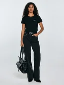 Koszulki i topy damskie - BIG STAR Koszulka "Lidia" w kolorze czarnym - miniaturka - grafika 1