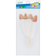 Pozostałe akcesoria dla plastyków - Craft with Fun Ozdoba dekoracyjna Piórka 10-15cm 8szt Zlot/b 20/600 - miniaturka - grafika 1