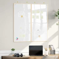 Tablice i flipcharty - vidaXL Tablica magnetyczna suchościeralna Biały 100 x 1.4 x 100 cm - miniaturka - grafika 1