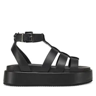 Sandały damskie - Sandały Buffalo Noa Greek 1602209 Czarny - miniaturka - grafika 1