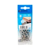 Wkręty - Standers Wkręt do drewna 3.5x30 mm stal nierdzewna A2 płaski łeb stożkowy Pozidriv 25 sztuk - miniaturka - grafika 1