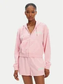 Bluzy damskie - Juicy Couture Bluza Nala JCWAS125321 Różowy Oversize - miniaturka - grafika 1