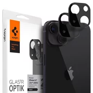 Pozostałe akcesoria do telefonów - Spigen SZKŁO HARTOWANE OPTIK.TR CAMERA LENS 2-PACK BLACK DO - IPHONE 13 / 13 MINI AGL03395 - miniaturka - grafika 1