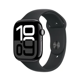 Apple Watch 10 GPS 46mm z aluminium onyksu pasek sportowy M/L Czarny - Smartwatch - miniaturka - grafika 2