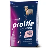 Sucha karma dla psów - Prolife Grain Free Adult Sensitive Medium/Large Wieprzowina i ziemniaki - 10 kg - miniaturka - grafika 1