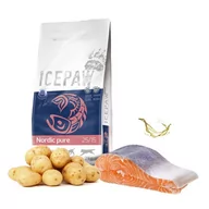 Sucha karma dla psów - ICEPAW Nordic Pure łosoś karma dla dorosłych psów 2 kg - miniaturka - grafika 1