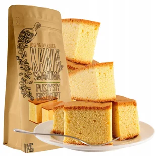 Kawa Ziarnista smakowa Puszysty Biszkopt 1 kg o smaku biszkoptowym - Cappuccino i kawy smakowe - miniaturka - grafika 1