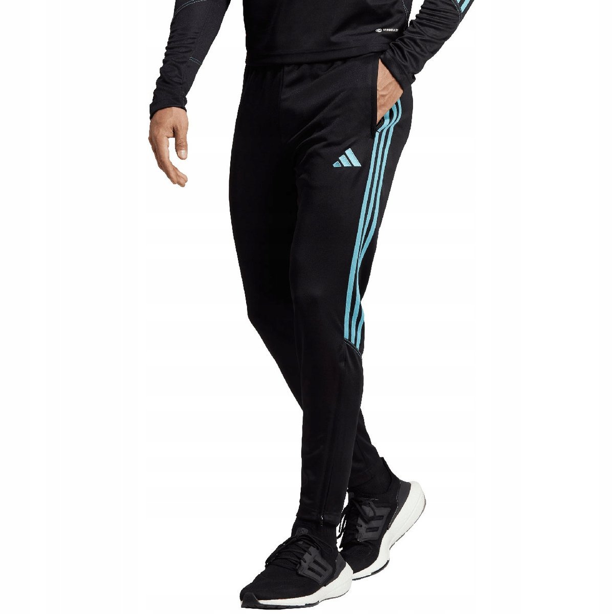 Spodnie męskie adidas Tiro 23 Club Training Tracksuit Bottoms czarno-niebie