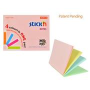 Szkolne artykuły papiernicze - STICKN Notes samoprzylepny Magic pad pastel mix 76x101mm - miniaturka - grafika 1