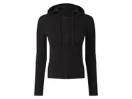 Swetry damskie - esmara® Sweter damski z kapturem (Czarny, M(40/42)) - miniaturka - grafika 1