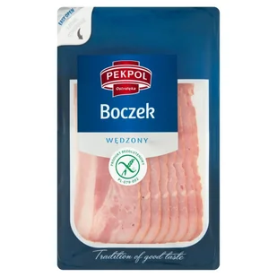 Pekpol Boczek wędzony 100 g - Kiełbasa i wędliny - miniaturka - grafika 1