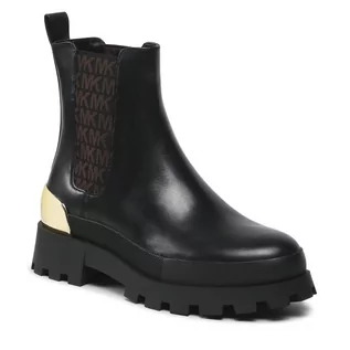 Botki damskie - Sztyblety MICHAEL Michael Kors Rowan Bootie Black - grafika 1