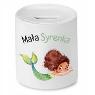 Skarbonki - SKARBONKA DLA DZIECI MAŁA SYRENKA PREZENT z Nadrukiem ze Zdjęciem - miniaturka - grafika 1