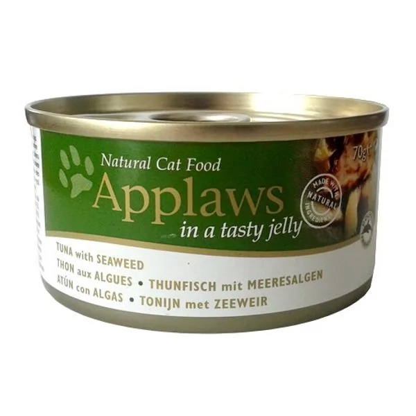 Applaws Natural Cat Food Tuńczyk z wodorostami w galaretce 70g PUSZKA Pakiet WYPRZEDAŻ