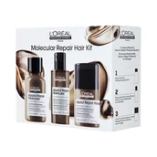 Zestawy kosmetyków damskich - L’OREAL PROFESSIONNEL ABSOLUT REPAIR MOLECULAR DISCOVERY SET Zestaw do pielęgnacji włosów zniszczonych 75 ml + 100 ml + 50 ml - miniaturka - grafika 1