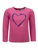 Bluzki damskie - Dziewczęca różowa bluzka z długim rękawem/Lief - miniaturka - grafika 1