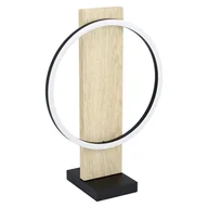 Lampy stojące - Eglo Boyal 99469 lampa stołowa lampka 1x12W LED czarna/brązowa - miniaturka - grafika 1